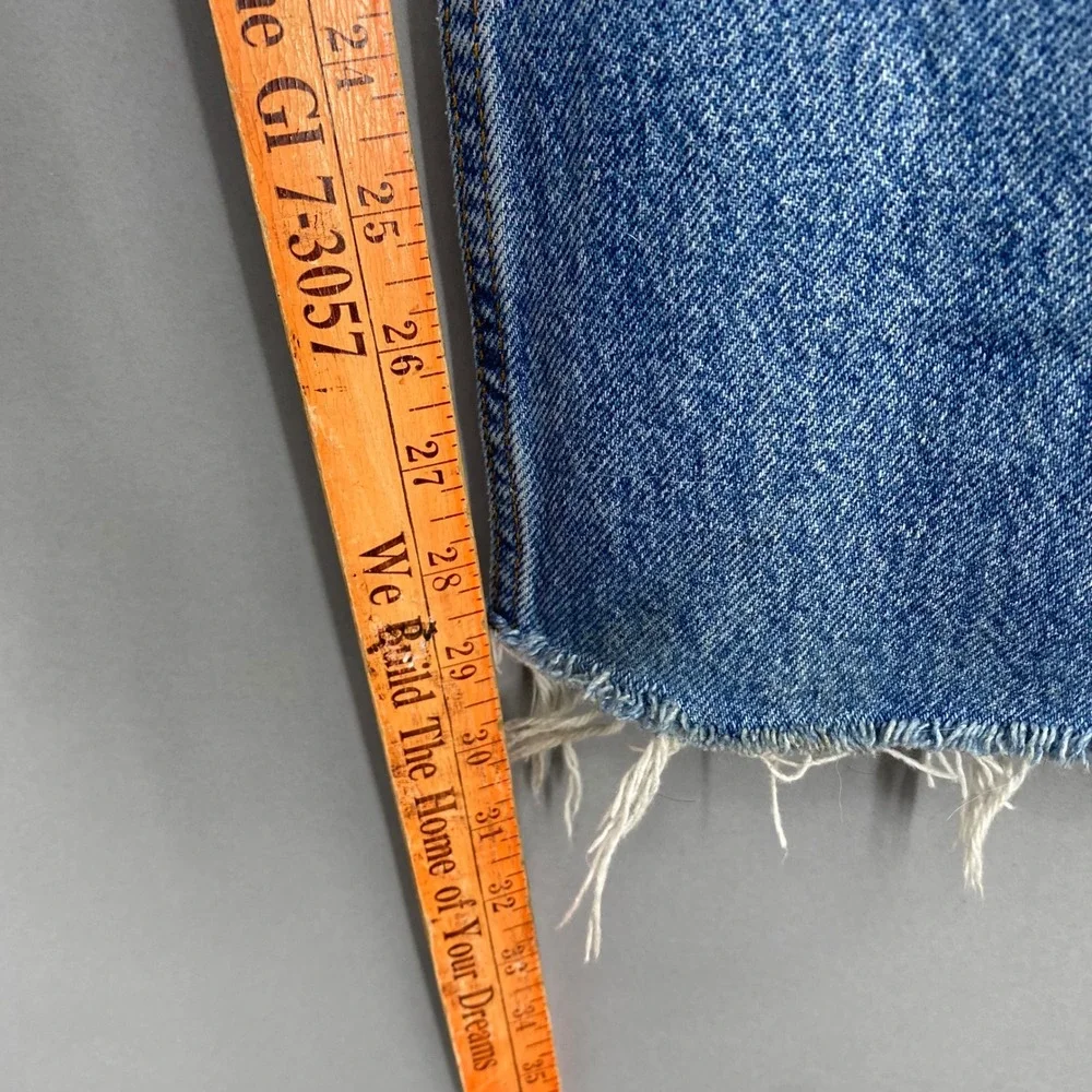 Levi's 550 Vintage Relaxed‎ Fit Jeans Distressed Fringe Blue Denim Men's W34 L32